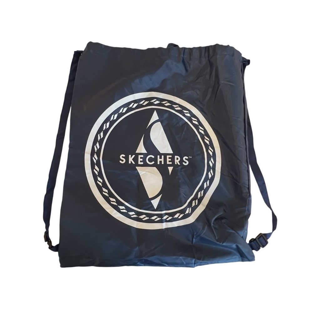 Skechers Navy Nylon Drawstring Bag